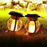 Lanterne Solari Giardino - OxyLED 2 PCS LED Lanterne da Giardino Cambia Colore Lampade da Esterno per Prato,Decorativo LED Lampade ...