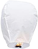 Lanterne Volanti 100% Bio - Sky Lanterns | Pack 50 u. (Bianco) | #EcoFriendly