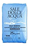 Lapi - 25 kg sacco SALE GRANULARE ALIMENTARE IPERPURO SALEMARINO per acqua piscina - ANCHE PER ADDOLCITORI prodotto in Italia ...