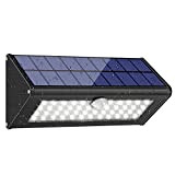 Licwshi Luce Solare Esterno 46 LED con Sensore di Movimento a Infrarossi PIR, Applique da Esterno per Pareti Impermeabili IP65 ...