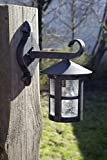 Lightbox Lampada da parete per esterni, 29 x 23 cm, protezione IP44, resistente agli spruzzi d'acqua, 1 x E27 metallo/vetro, ...