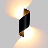 Lightess 12W Lampada da Parete Esterno Applique Esterno Lampada Muro Interno Impermeabile IP66 Lampada LED Moderna Luce in Alluminio per ...