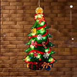 LINKLKBOY Stringa Luci,Ventosa Luci di Natale,Christmas Novelty Lights,Luci Natalizie con Ventosa,Luci LED a ventosa per albero di Natale,per la decorazione ...