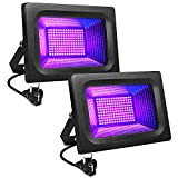 LITAKE Faretto UV LED, 30W Faro LED nero Luce, Proiettore UV LED IP65 Impermeabile Blacklight 385-400nm Lunghezza d'onda Luce UV-A ...