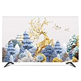 LIUDINGDING-zheyangwang Copertina TV Parapolvere TV LCD Loto Tessuto Caso Protettivo Impermeabile (Color : Elk, Size : 32inch)