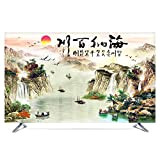 LIUDINGDING-zheyangwang Copertina TV Parapolvere TV LCD Loto Tessuto Caso Protettivo Impermeabile (Color : Sea, Size : 32inch)