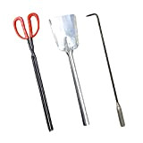 Log Claw Tongs, Fireplace Tongs Log Tweezers Heavy-Duty Metal Outdoor/Indoor Gripping Grabber Tool For Wood-Burning Fire Pit Or Fireplace, Safely ...