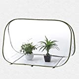 LouisaYork - Mini serra da giardino, portatile, piccola copertura portatile per piante, con copertura in PVC trasparente per giardino, cortile ...