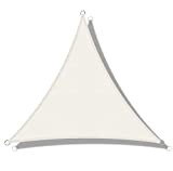 LOVE STORY Tenda Da Vela 3x3x3m Vela ombreggiante Triangolare ParaVela Esterno Traspirante HDPE Protezione UV per Giardino Terrazza，Beige
