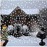 LSNDEE Luci di caduta della neve del LED, luci del proiettore di Natale, Decorazioni natalizie Indoor Outdoor impermeabile Fiocco di ...