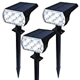 Luci Solari Esterno, 60 LED Lampade Solari da Giardino IP65 Impermeable, Faretti Solari a LED Esterno Decorative, Luci Solari Giardino ...