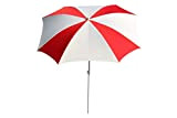 Maffei Art 18 Malta ombrellone semiquadro, cm 160x160/8 (Bianco/Rosso)