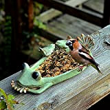 Mangiatoia per Uccelli Frog a forma di uccello dell'alimentatore della ciotola ornamenti retrò piatto di frutta decorazione ceramica uccello dell'alimentatore ...