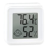 Mini Igrometro Termometro Digitale - Igrometro Termometro per Interni - Mini LCD Digitale Thermometer con E-moji - Termometro da Interno ...