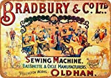 MNUT Bradbury Sewing Machines - Targa in Metallo con Scritta in Inglese “Great Aluminium”, 20,3 x 30,5 cm