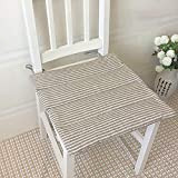 MSM Trapuntato Chair Cushions, Giapponese Tatami Non-Slip Reversible Ammortizzazione Seduta Quadrata Morbido Cuscino per Sedia, Set di 4-caffè 35x35cm(14x14inch)