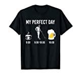 My Perfect Day Coffee Metal Detector Beer Maglietta
