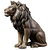 MZXUN. Decorazioni Leone Sentinel Statua, Leone Scultura Animale della Decorazione del Giardino Big Lion Garden Family Ingresso Grande Statua Statua ...