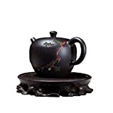 MZXUN. Viola argilla Teiera 250ml Viola argilla Teapot Vintage Nero Zhu Mud Pot Casa Cerimonia del tè Oolong Tea Kettle