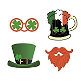 N/AB 5PC St. Patrick's Day Decorations Outdoor Garden Lawn Yard Sign with Stakes Home Decoration Festival Party (Multicolor)