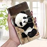 Nadoli Custodia per Xiaomi Redmi Note 10 5G,Colorato Dipinto [Panda] Pelle PU Slot per Schede Magnetica Kickstand Portafoglio Protettiva Custodia