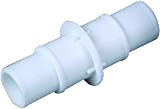 Naturii® Giunto connettore universale bianco per tubo flessibile piscina, doppio diametro, 32 e 38 mm