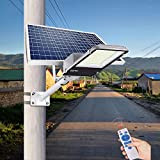 New Solar Street Street Light Light Lampada da Esterno, sensore di Movimento Dusk al Dawn LED luci con Telecomando Impermeabile ...