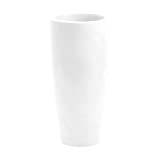 Nicoli Talos - Vaso a forma conica con finitura opaca e tecnologia rotazionale, Bianco Opaco
