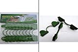 Nortene 10 Clip di Fissaggio per Archi, 6 mm, Verde, Taglia Unica