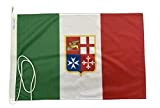 NS Bandiere Bandiera Marina Mercantile Italiana cm 70x100 in Tessuto Nautico di 130gr. m²