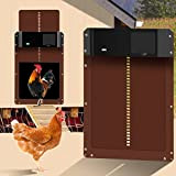 O'woda Sportello automatico per pollo, sportello elettrico pollaio, apriporta pollaio con timer e sensore di luce, porta pollaio per mantenere ...