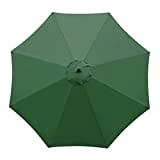 Ombrello di ricambio per ombrellone da 3 m, grande a 8 costole, copertura per ombrellone da esterno, da tavolo, da ...
