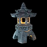 Operitacx Solare Pagoda Lanterna Pagoda Solar Powered Ha Condotto La Luce del Giardino Giapponese Pagoda Lampada Lanterna Pagoda Scultura per ...