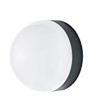 Osram Endura Style Ball Applique/Plafoniera LED per Esterni con Sensore Crepuscolare e di Movimento 12 W, Grigio