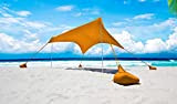 Otentik - Nano, parasole per spiaggia o per esterni, gazebo da spiaggia, tettoia a vela, tenda parasole, adatta per due ...