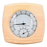 OUKENS Termometro per Sauna,Igrometro Digitale per Sauna Termometro per Interni Misuratore di umidità per Stanza da Bagno con Flusso di ...
