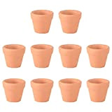 OUNONA Mini-vasi in terracotta, per cactus, fiori, piante grasse, vivai, 3 x 3 cm, 12 pezzi