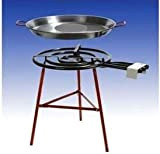 'Paella barbecue set "Mijas con 3 per cucinare la paella, bruciatore a gas 60 cm (24,5 kW), Tegame da 90 cm, treppiedi rinforzato, incl. ...