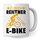 Pagma - Tazza per bicicletta elettrica, regalo per motociclisti, pensionati, bici elettriche, pensionati, idea regalo