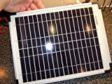 pannello solare 10 watt 12 V policristallino kit per camper e caravan campeggio canottaggio + 3 m cavo & morsetti ...