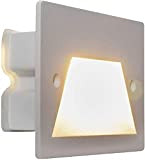 Partenopeautensili® Faretto segnapasso da esterno lampada da muro IP65 LED 3W ad incasso per scatola cassetta 503 scale giardino viale ...