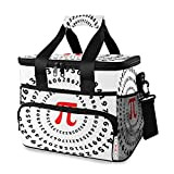 Pi Pattern Cooler Bag Isolato Cestino da Picnic 15L a tenuta stagna portatile Cooler Basket con maniglia Spalla per esterni, ...