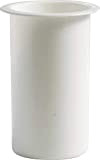 Pilla | Portafiori Interno in plastica per vaso votivo da cimitero colore bianco | Altezza 16 cm, Diametro circolare 11 ...