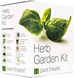 Plant Theatre - Kit da giardino per erbe aromatiche, Coltiva 6 varietà di erbe con semi, vasi di avviamento, pennarelli ...