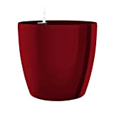 Poetic vaso di fiori, sistema d' irrigazione, Ø 30 cm, colore: Rosso rubino, casa brillante, 517569