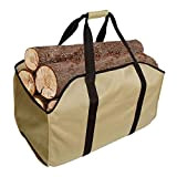 Porta-legna da ardere di alta qualità e borsa tote – extra large durevole – ideale per camini – stufe a ...