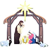 Presepe, Set da Crociera di Natale, Presepe da Giardino e Presepe Sacra Famiglia da Giardino Completo, per Cortile, Patio e ...