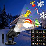 Proiettore di Natale a LED, Lampada per Proiettore a LED di Natale, Illuminazione per Esterni Impermeabile, Luce di Natale, 16 ...