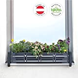 Protezione anticaduta, masu set di base, per fioriere da esterno alla finestra, adatto a qualsiasi davanzale da 78cm a 140cm ...
