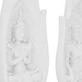 Pwshymi Statua in Resina, Scultura Buddista Innovativa Casa Lucidata a Mano Ufficio Applicabile Meticolosamente Intagliato Dipinto per Ufficio per Caffetteria ...